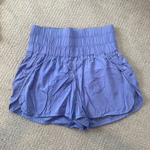 Free people movement purple/blue high waisted running shorts size- size:M